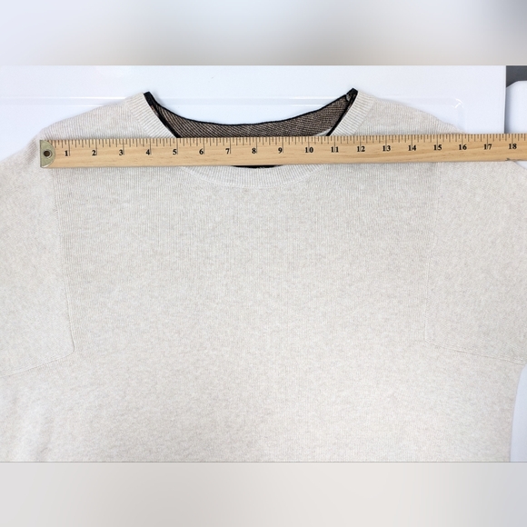 Oui women's cotton jumper with leopard trim sweater size 8 - Picture 8 of 13